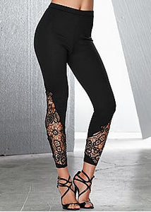 Lace Embellished Legging