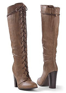 Lace Up Tall Boot