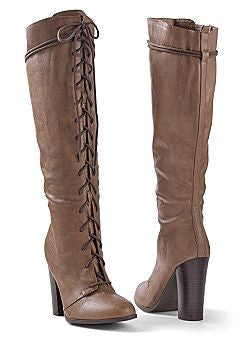 Lace Up Tall Boot