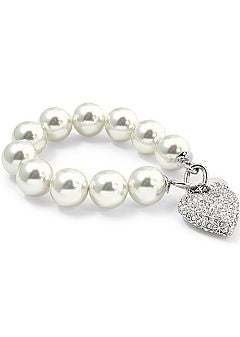 Heart Pearl Bracelet