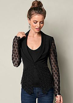 Lace Detail Blazer